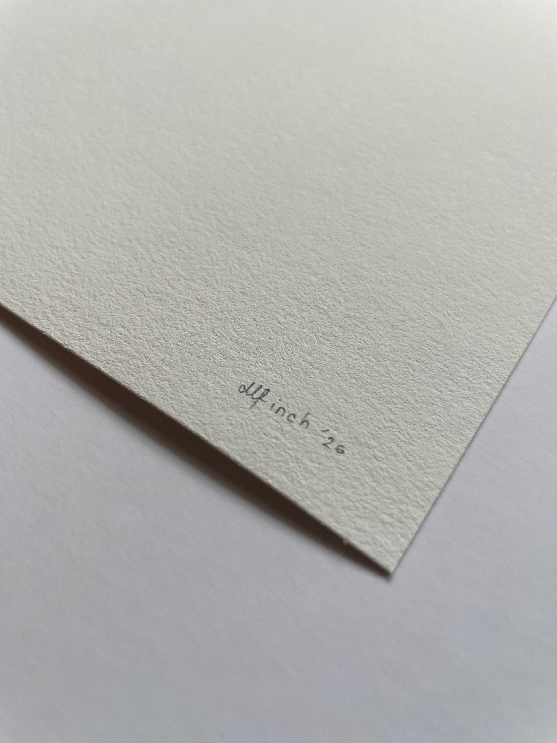 Artist signature on print