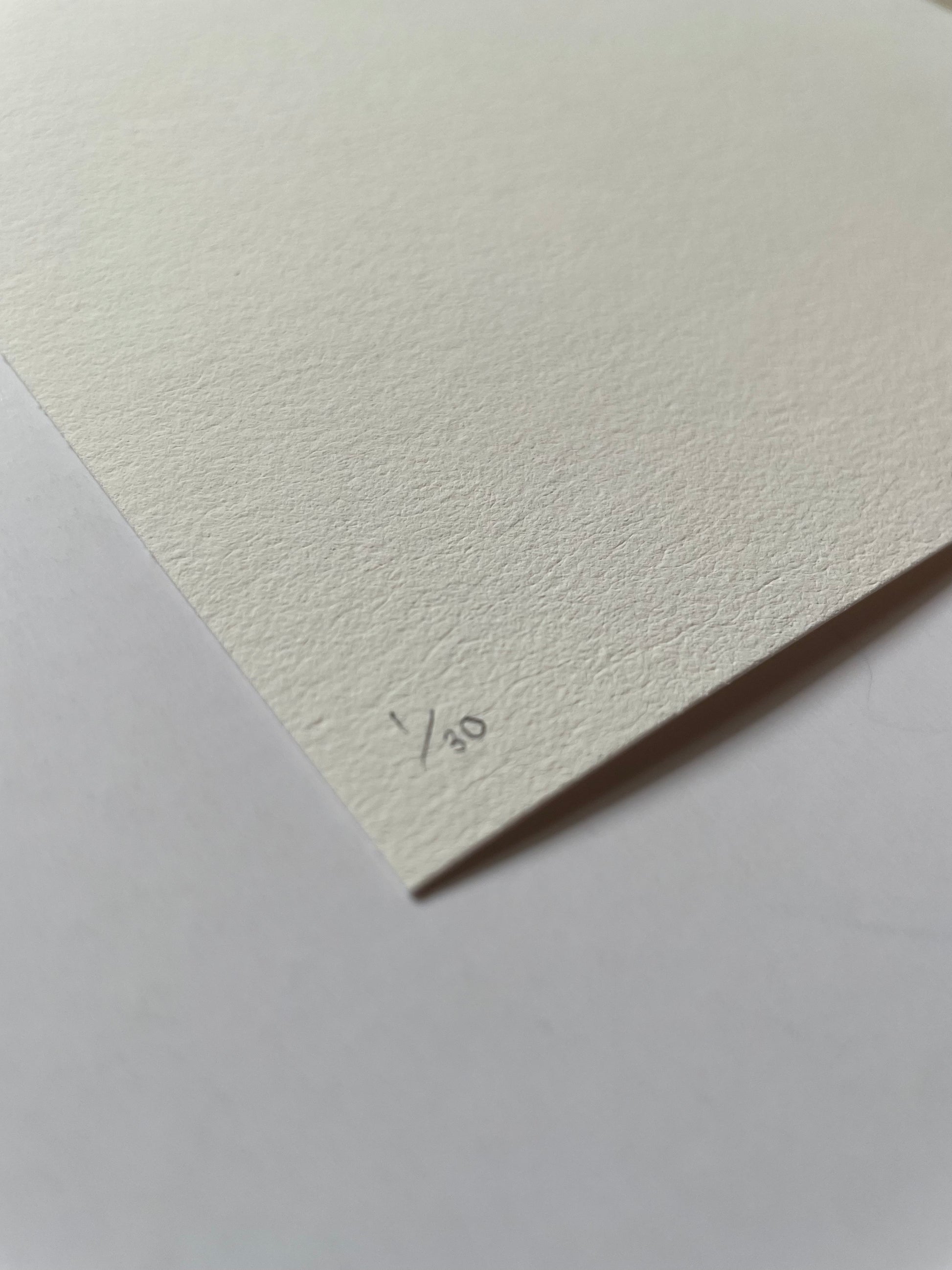 Edition number closeup