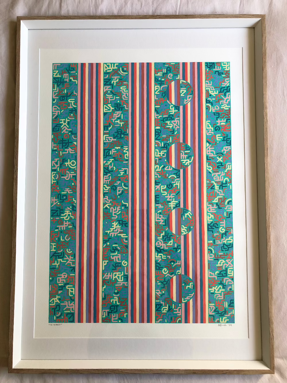 The Blanket gouache pattern artwork.