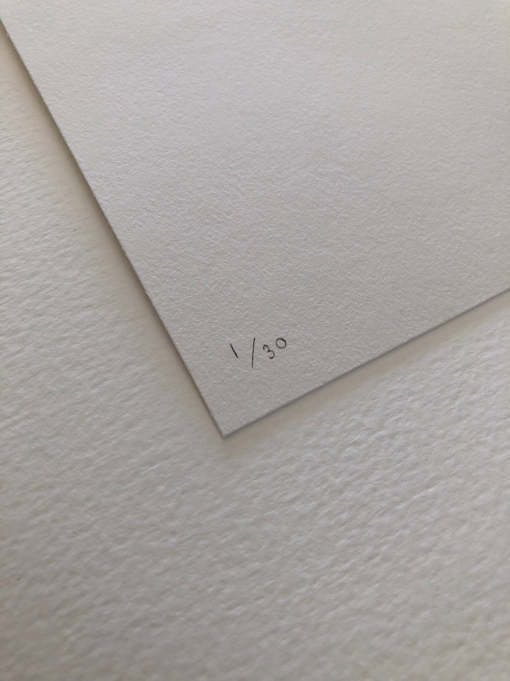 Edition number closeup